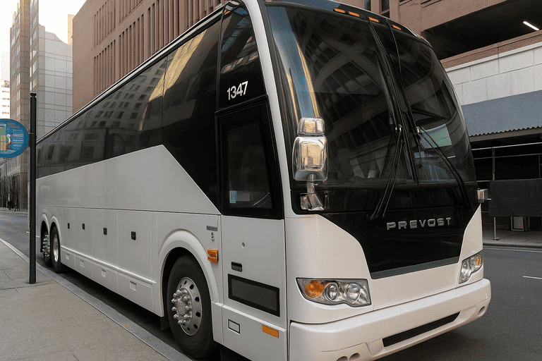 a Charter Bus Rental Ventura coach bus
