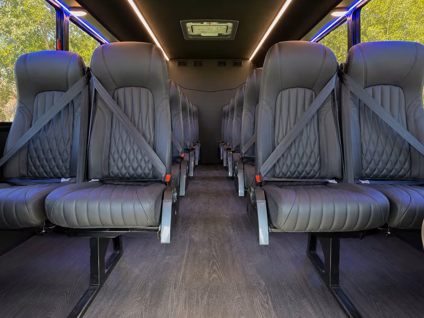 18 passenger minibus interior